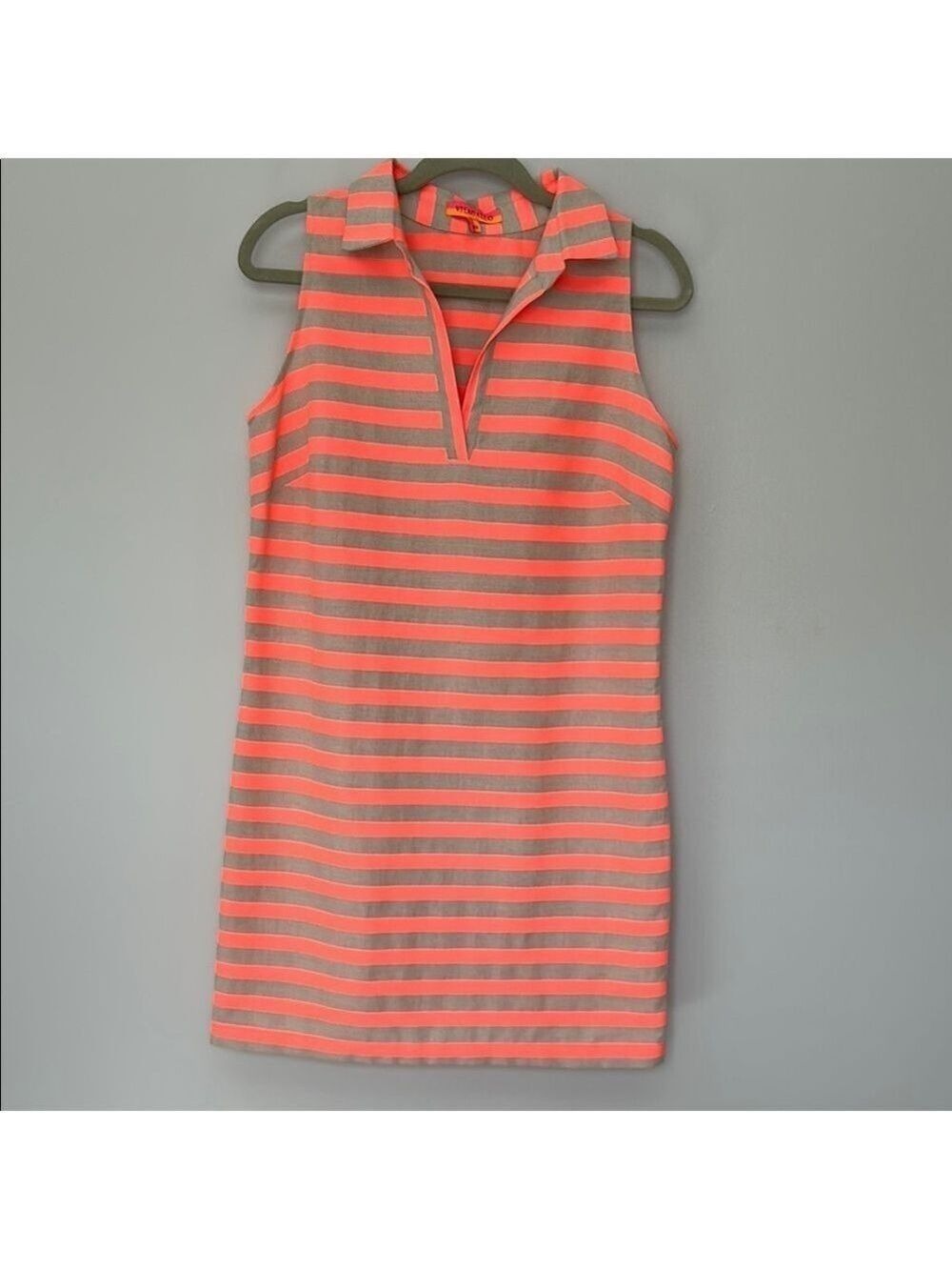 Vilagallo Striped Sleeveless Dress